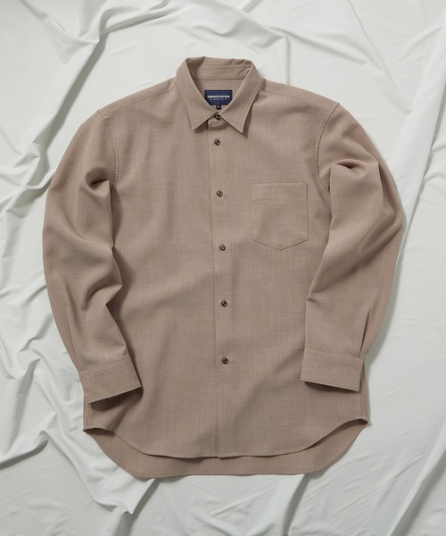 UNION STATION（ユニオンステーション）の「【セットアップ対応】【AIR LIGHT -Flux version-】レギュラーカラーシャツ（シャツ/ブラウス・メンズ・ベージュ/ライトブルー/グレイッシュベージュ・L/LL/M）」の18枚目の写真