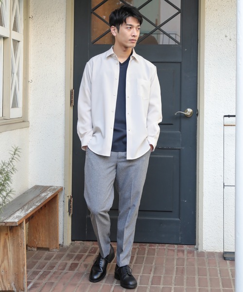 UNION STATION（ユニオンステーション）の「【セットアップ対応】【AIR LIGHT -Flux version-】レギュラーカラーシャツ（シャツ/ブラウス・メンズ・ベージュ/ライトブルー/グレイッシュベージュ・L/LL/M）」の22枚目の写真