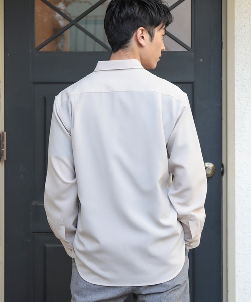 UNION STATION（ユニオンステーション）の「【セットアップ対応】【AIR LIGHT -Flux version-】レギュラーカラーシャツ（シャツ/ブラウス・メンズ・ベージュ/ライトブルー/グレイッシュベージュ・L/LL/M）」の17枚目の写真