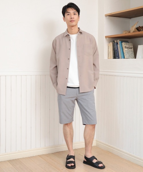 UNION STATION（ユニオンステーション）の「【セットアップ対応】【AIR LIGHT -Flux version-】レギュラーカラーシャツ（シャツ/ブラウス・メンズ・ベージュ/ライトブルー/グレイッシュベージュ・L/LL/M）」の14枚目の写真