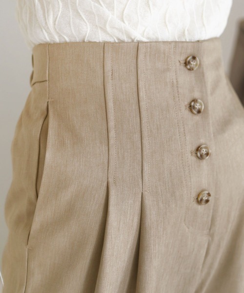 Bab(バブ)の「【セットアップ対応】ボタンフライストレートパンツ(その他パンツ・レディース・ライトグリーン/ブラウン/ベージュ・M)」の9枚目の写真