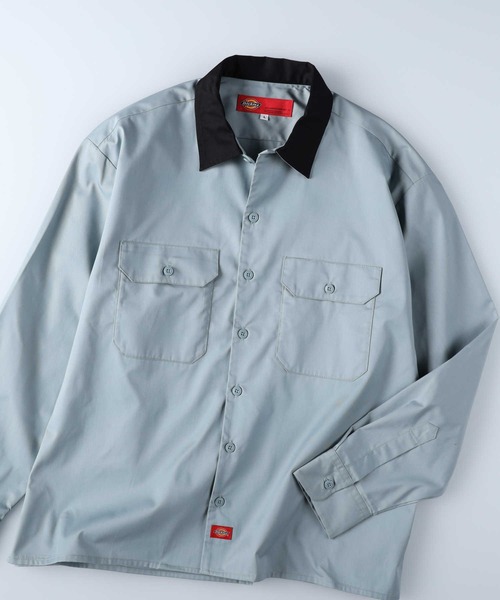 Dickies（ディッキーズ）の「【Dickies】ワークシャツ（シャツ/ブラウス・メンズ・サックスブルー/ベージュ/ブラック・M/L）」の14枚目の写真