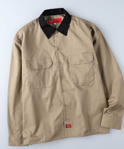 Dickies（ディッキーズ）の「【Dickies】ワークシャツ（シャツ/ブラウス・メンズ・サックスブルー/ベージュ/ブラック・M/L）」の13枚目の写真