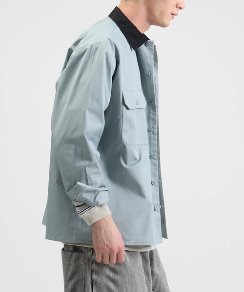 Dickies（ディッキーズ）の「【Dickies】ワークシャツ（シャツ/ブラウス・メンズ・サックスブルー/ベージュ/ブラック・M/L）」の11枚目の写真