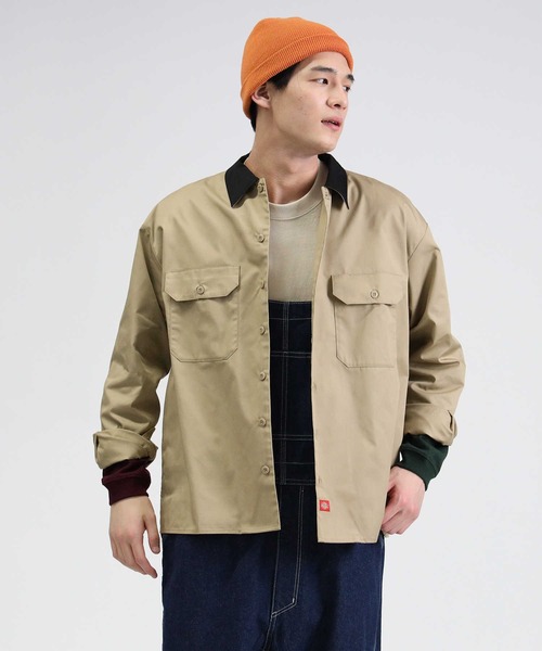 Dickies（ディッキーズ）の「【Dickies】ワークシャツ（シャツ/ブラウス・メンズ・サックスブルー/ベージュ/ブラック・M/L）」の7枚目の写真