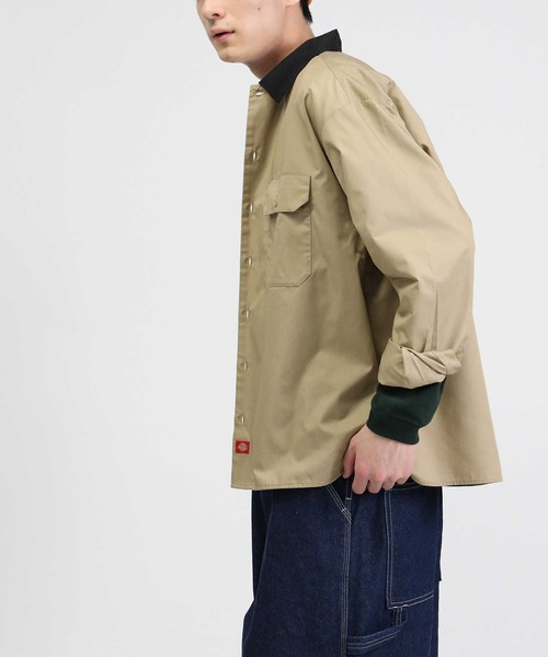 Dickies（ディッキーズ）の「【Dickies】ワークシャツ（シャツ/ブラウス・メンズ・サックスブルー/ベージュ/ブラック・M/L）」の8枚目の写真