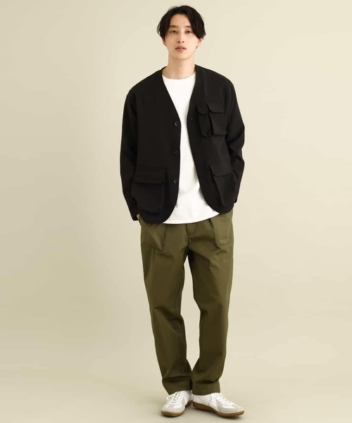 a.v.v（アーヴェヴェ）の「フィッシャーマンノーカラージャケット（ノーカラージャケット・メンズ・ブラック・46/48）」の3枚目の写真