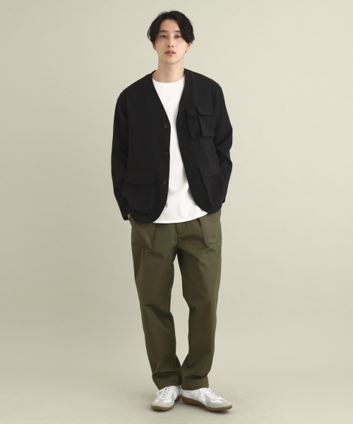 a.v.v（アーヴェヴェ）の「フィッシャーマンノーカラージャケット（ノーカラージャケット・メンズ・ブラック・46/48）」の20枚目の写真