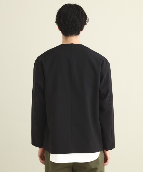 a.v.v（アーヴェヴェ）の「フィッシャーマンノーカラージャケット（ノーカラージャケット・メンズ・ブラック・46/48）」の12枚目の写真