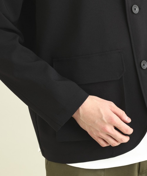 a.v.v（アーヴェヴェ）の「フィッシャーマンノーカラージャケット（ノーカラージャケット・メンズ・ブラック・46/48）」の15枚目の写真