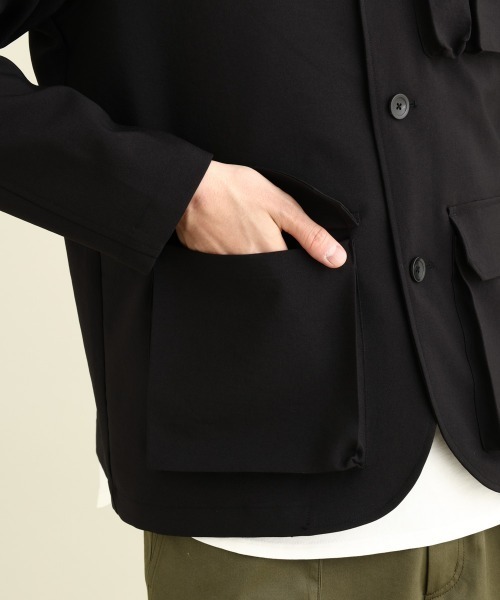 a.v.v（アーヴェヴェ）の「フィッシャーマンノーカラージャケット（ノーカラージャケット・メンズ・ブラック・46/48）」の16枚目の写真