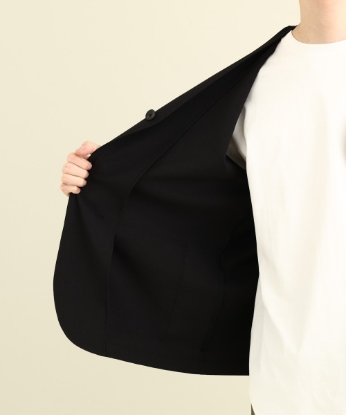 a.v.v（アーヴェヴェ）の「フィッシャーマンノーカラージャケット（ノーカラージャケット・メンズ・ブラック・46/48）」の19枚目の写真