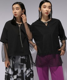 HARE | リバーシブルチュールＴ(HARE)(Tシャツ/カットソー)