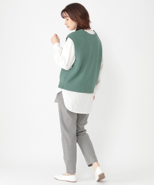 studio CLIP（スタディオクリップ）の「ハイストレッチスティックパンツ[プラスサイズあり]（その他パンツ・レディース・ブラック/その他1/その他2/その他3・SMALL/MEDIUM/LARGE/X-LARGE/XX-LARGE/XXX-LARGE）」の15枚目の写真