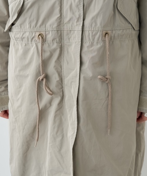 PUAL CE CIN（ピュアルセシン）の「ライナー付きモッズコート（モッズコート・レディース・ネイビー/ライトベージュ・FREE）」の14枚目の写真