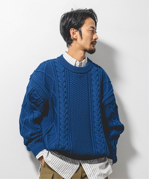 セール】スポンディッシュ オーバーサイズ ケーブルニット（ニット