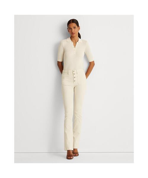 LAUREN RALPH LAUREN(ローレン ラルフ ローレン)の「ケーブルニット Polo セーター(ニット/セーター・レディース・ナチュラル・M/S/XS/L/XXS)」の3枚目の写真