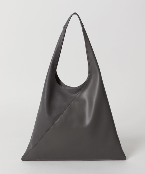 RAGEBLUE（レイジブルー）の「サンカクキリカエ/レザートートバッグ/266394（トートバッグ・メンズ・ブラック/グレー・FREE）」の6枚目の写真