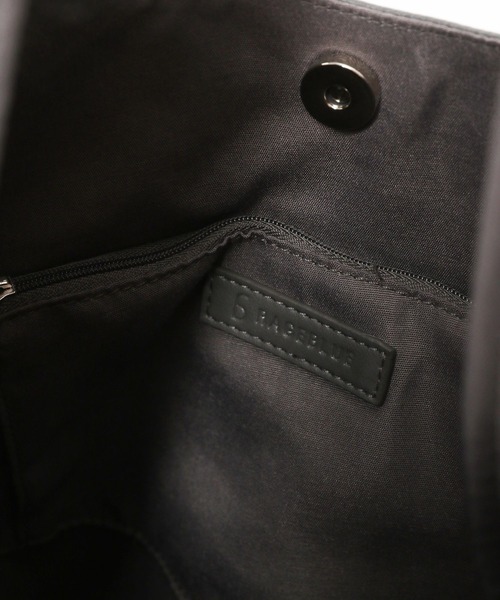 RAGEBLUE（レイジブルー）の「サンカクキリカエ/レザートートバッグ/266394（トートバッグ・メンズ・ブラック/グレー・FREE）」の9枚目の写真