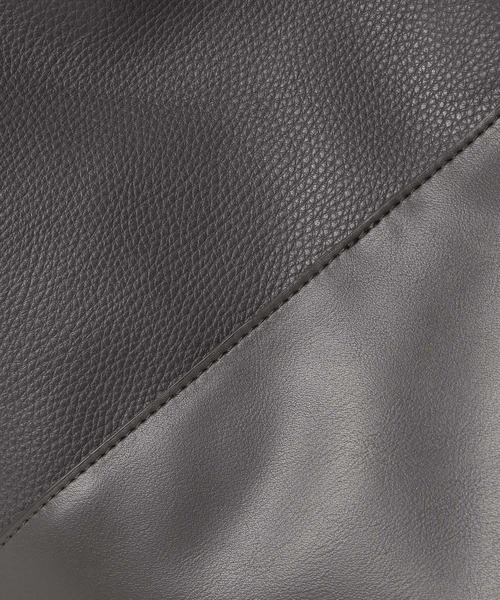RAGEBLUE（レイジブルー）の「サンカクキリカエ/レザートートバッグ/266394（トートバッグ・メンズ・ブラック/グレー・FREE）」の11枚目の写真