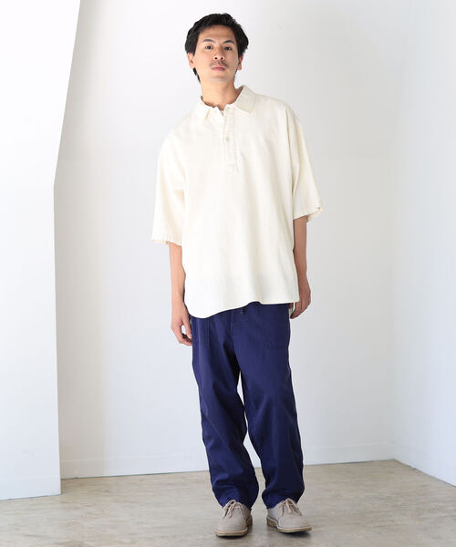 BEAMS（ビームス）の「BEAMS / ミリタリー プルオーバーシャツ（シャツ/ブラウス・メンズ・ナチュラル/ブルー/オリーブ・S/M/XL/L）」の4枚目の写真