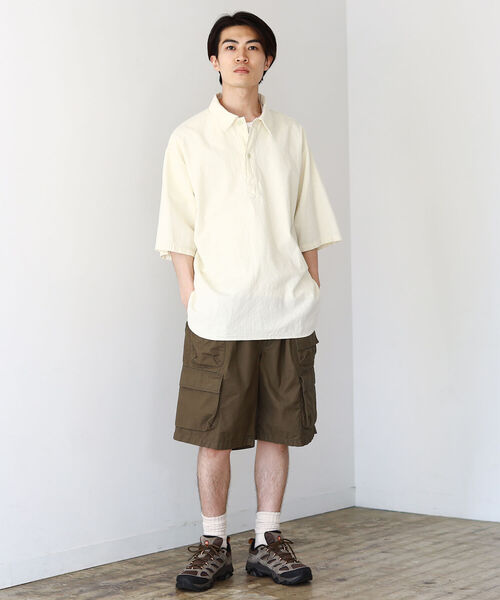 BEAMS（ビームス）の「BEAMS / ミリタリー プルオーバーシャツ（シャツ/ブラウス・メンズ・ナチュラル/ブルー/オリーブ・S/M/XL/L）」の5枚目の写真