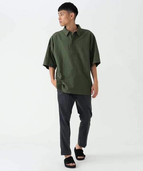 BEAMS（ビームス）の「BEAMS / ミリタリー プルオーバーシャツ（シャツ/ブラウス・メンズ・ナチュラル/ブルー/オリーブ・S/M/XL/L）」の8枚目の写真