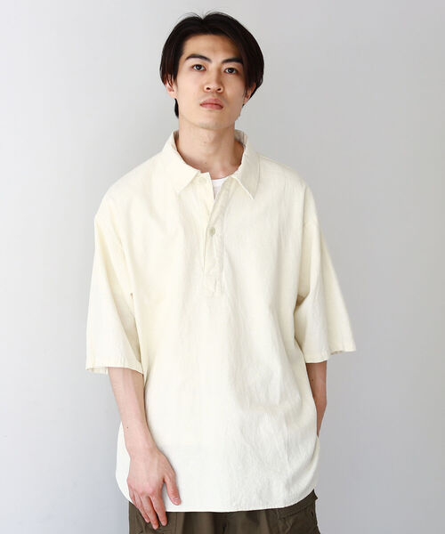 BEAMS（ビームス）の「BEAMS / ミリタリー プルオーバーシャツ（シャツ/ブラウス・メンズ・ナチュラル/ブルー/オリーブ・S/M/XL/L）」の12枚目の写真