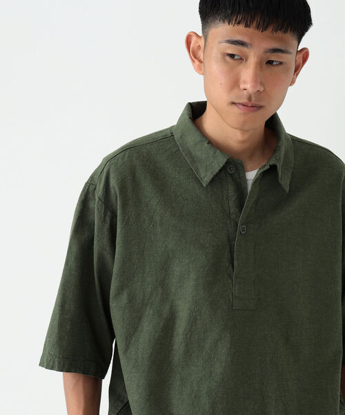 BEAMS（ビームス）の「BEAMS / ミリタリー プルオーバーシャツ（シャツ/ブラウス・メンズ・ナチュラル/ブルー/オリーブ・S/M/XL/L）」の14枚目の写真