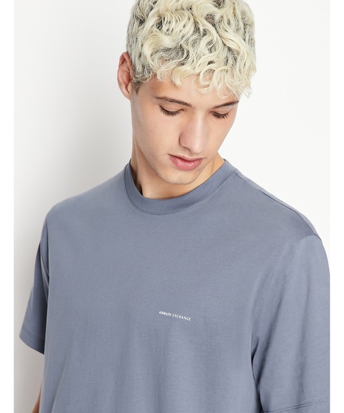 ARMANI EXCHANGE（アルマーニエクスチェンジ）の「【A|X アルマーニ エクスチェンジ】ロゴ　半袖クルーネックTシャツ/RELAXED（Tシャツ/カットソー・メンズ・ホワイト/ブラック/グレー系その他・SMALL/MEDIUM/LARGE/X-LARGE/X-SMALL）」の5枚目の写真