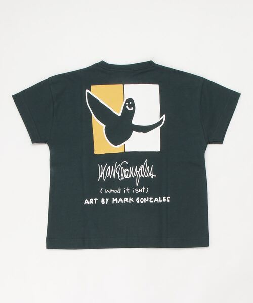 Mark Gonzales（マーク・ゴンザレス）の「(What it isNt)ARTART BY MARKGONZALES/マークゴンザレス オーバーサイズバックプリントTシャツ 47120527（Tシャツ/カットソー・キッズ・ブラック/ホワイト/グリーン・160cm/140cm/120cm/130cm/110cm/100cm/150cm）」の2枚目の写真