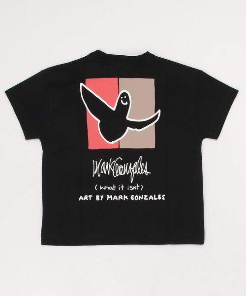 Mark Gonzales（マーク・ゴンザレス）の「(What it isNt)ARTART BY MARKGONZALES/マークゴンザレス オーバーサイズバックプリントTシャツ 47120527（Tシャツ/カットソー・キッズ・ブラック/ホワイト/グリーン・160cm/140cm/120cm/130cm/110cm/100cm/150cm）」の3枚目の写真