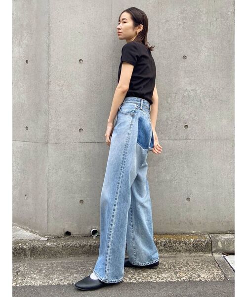 Ungrid（アングリッド）の「カラーフィットTee（Tシャツ/カットソー・レディース・オフホワイト/ブラック/ピンク/オレンジ/グリーン・FREE）」の22枚目の写真