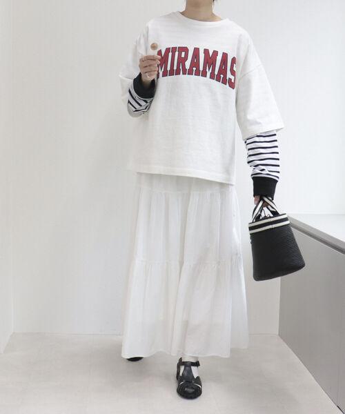 fredy repit（フレディレピ）の「MIRAMAS ビッグTシャツ（Tシャツ/カットソー・レディース・オフホワイト/ネイビー/カーキ・38）」の11枚目の写真