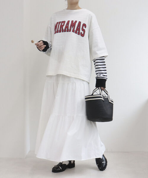 fredy repit（フレディレピ）の「MIRAMAS ビッグTシャツ（Tシャツ/カットソー・レディース・オフホワイト/ネイビー/カーキ・38）」の12枚目の写真