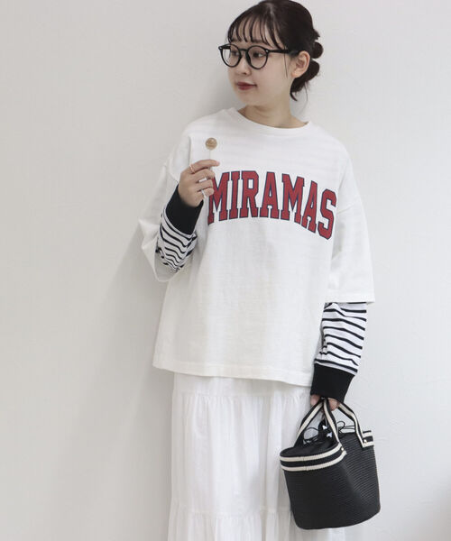 fredy repit（フレディレピ）の「MIRAMAS ビッグTシャツ（Tシャツ/カットソー・レディース・オフホワイト/ネイビー/カーキ・38）」の13枚目の写真