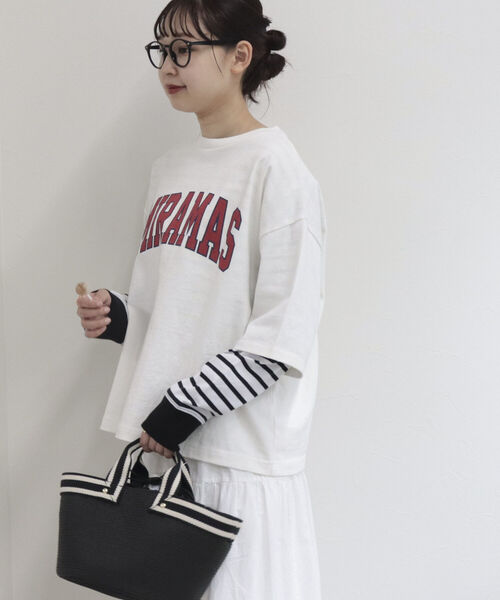 fredy repit（フレディレピ）の「MIRAMAS ビッグTシャツ（Tシャツ/カットソー・レディース・オフホワイト/ネイビー/カーキ・38）」の14枚目の写真