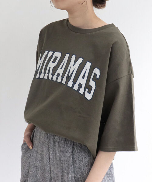 fredy repit（フレディレピ）の「MIRAMAS ビッグTシャツ（Tシャツ/カットソー・レディース・オフホワイト/ネイビー/カーキ・38）」の2枚目の写真