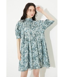 rienda | バルーンスリーブギャザーミニワンピース(ワンピース)