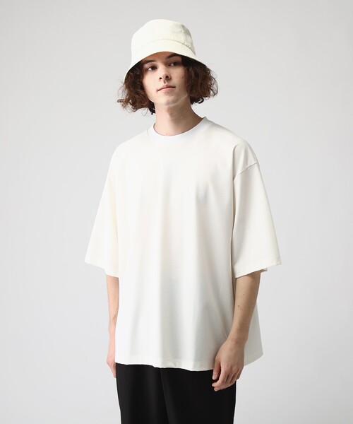 tk.TAKEO KIKUCHI(ティーケータケオキクチ)の「◆はりぷるカットソー(Tシャツ/カットソー・メンズ・グレー/ホワイト/ダークグリーン/ブラック・02/03)」の1枚目の写真