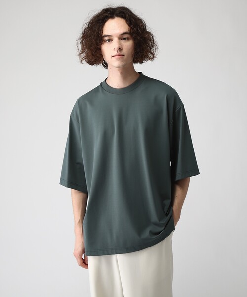 tk.TAKEO KIKUCHI(ティーケータケオキクチ)の「◆はりぷるカットソー(Tシャツ/カットソー・メンズ・グレー/ホワイト/ダークグリーン/ブラック・02/03)」の4枚目の写真