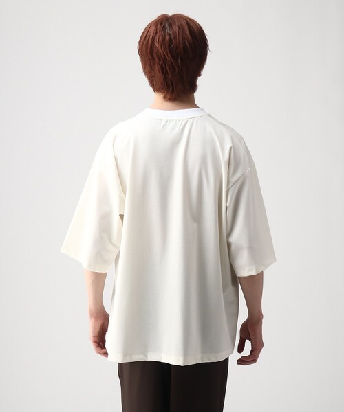 tk.TAKEO KIKUCHI(ティーケータケオキクチ)の「◆はりぷるカットソー(Tシャツ/カットソー・メンズ・グレー/ホワイト/ダークグリーン/ブラック・02/03)」の12枚目の写真