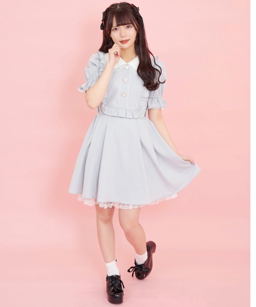 Secret honey フリルワンピース シークレットハニー Secret Honey レースフリルセーラー