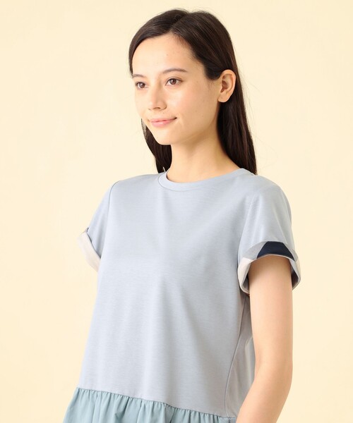 CB CRESTBRIDGE プリムシルケットポンチカットソー ¥13,200 CB CRESTBRIDGE（シービークレストブリッジ）の「プリム