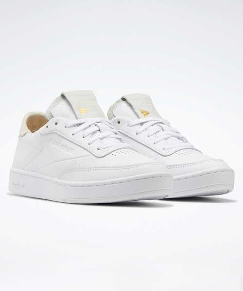 Reebok(リーボック)の「クラブシー / Club C Clean(スニーカー・レディース・ホワイト/ベージュ/オフホワイト/グレー×ホワイト・22.5cm/23.5cm/24.5cm/25.5cm/23.0cm/24.0cm/25.0cm/26.0cm/22.0cm/26.5cm)」の6枚目の写真