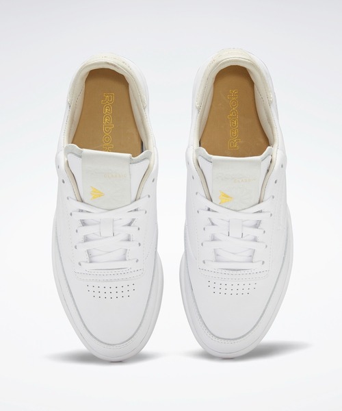 Reebok(リーボック)の「クラブシー / Club C Clean(スニーカー・レディース・ホワイト/ベージュ/オフホワイト/グレー×ホワイト・22.5cm/23.5cm/24.5cm/25.5cm/23.0cm/24.0cm/25.0cm/26.0cm/22.0cm/26.5cm)」の10枚目の写真