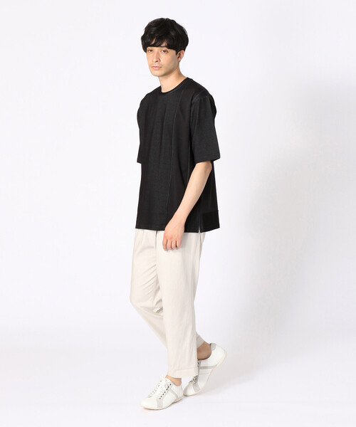 COMME CA ISM(コムサイズム)の「ジャージー クルーネックTシャツ(Tシャツ/カットソー・メンズ・ブラック/ネイビー・MEDIUM/LARGE)」の3枚目の写真