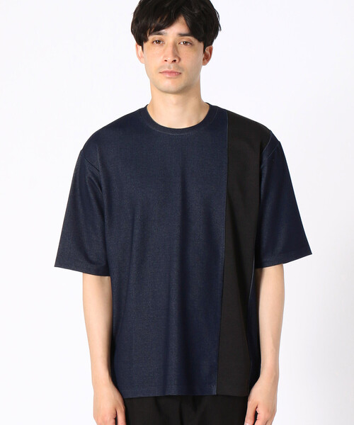 COMME CA ISM(コムサイズム)の「ジャージー クルーネックTシャツ(Tシャツ/カットソー・メンズ・ブラック/ネイビー・MEDIUM/LARGE)」の8枚目の写真