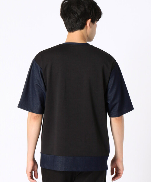 COMME CA ISM(コムサイズム)の「ジャージー クルーネックTシャツ(Tシャツ/カットソー・メンズ・ブラック/ネイビー・MEDIUM/LARGE)」の10枚目の写真