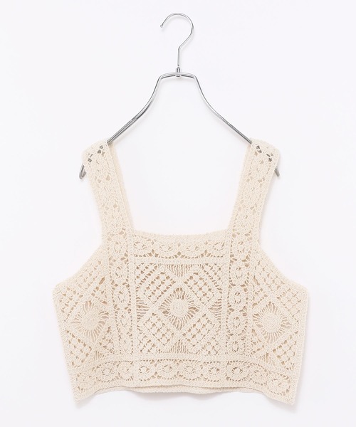 GLOBAL WORK(グローバルワーク)の「クロシェビスチェ/TシャツSET/AND YUA ANY/274996(その他トップス・キッズ・ホワイト・150cm/160cm)」の5枚目の写真